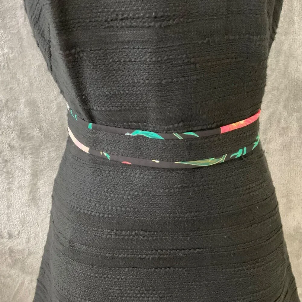 Kate Spade New York Fit & Flare Textured  Blossom Trim Dress women’s size 0